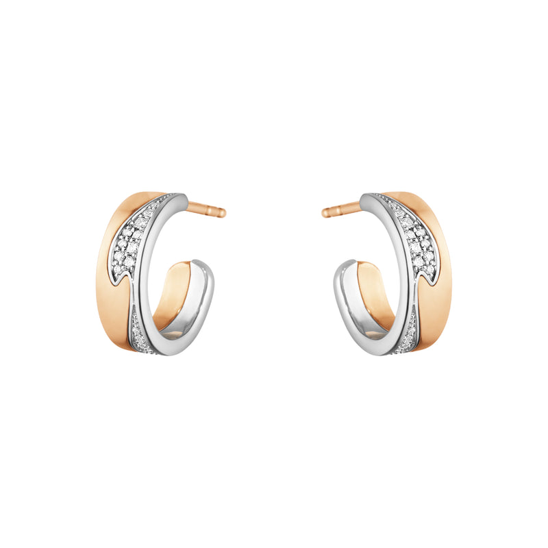 FUSION creol hvidguld og rosaguld m/ 0,18 ct.