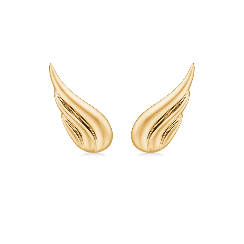 Angel ørestikker, 14 kt. rødguld