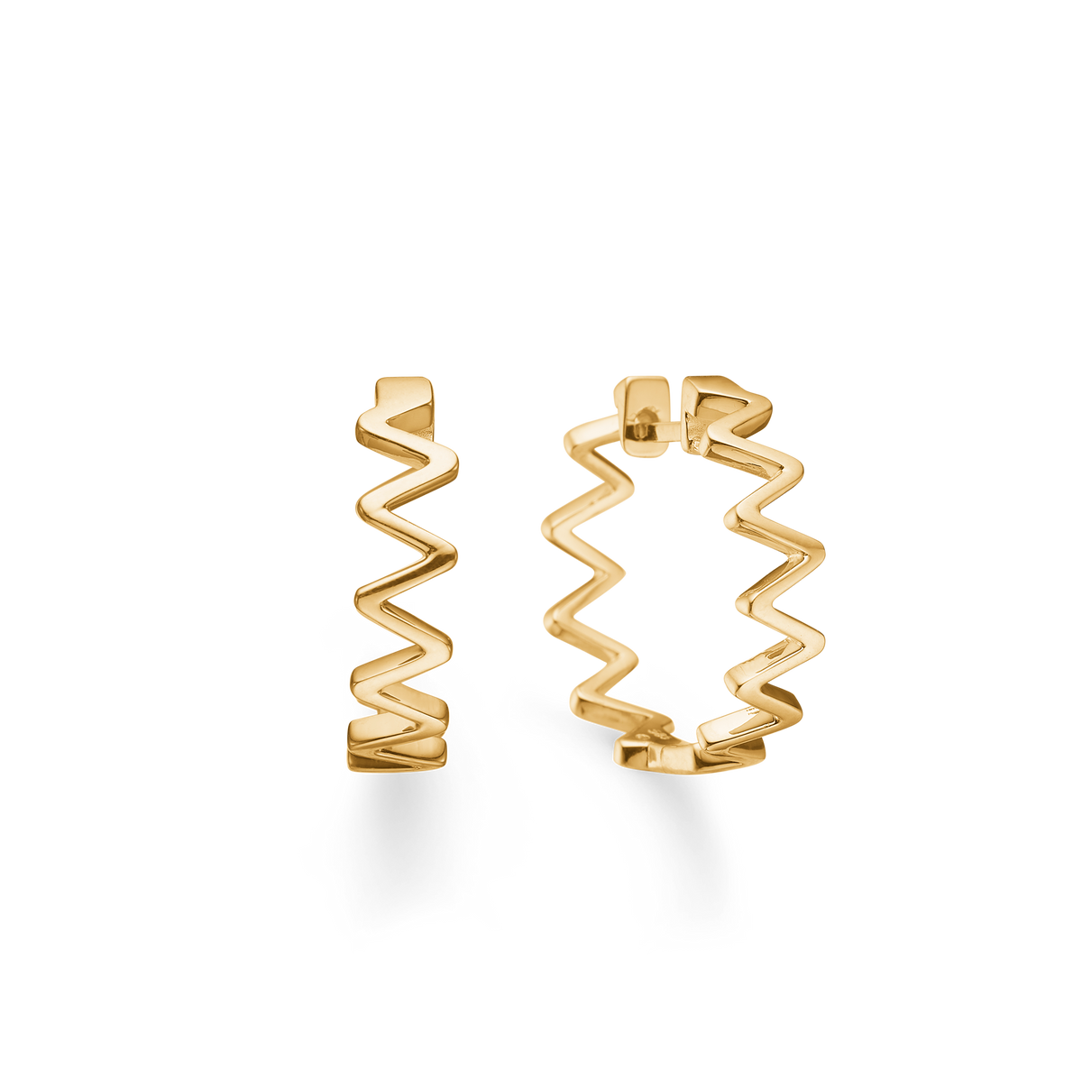 VIANNA creoler, 14 kt. rødguld