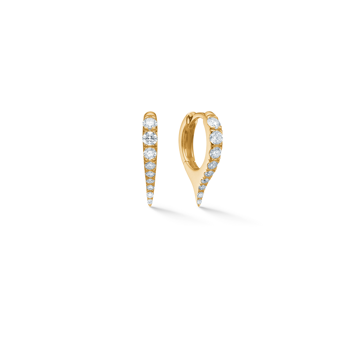 ICICLE creoler, 14 kt. rødguld m/0,39 ct.