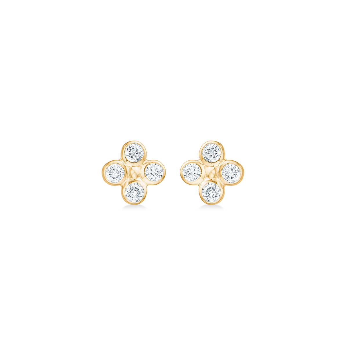 SOPHIA'S BLOOM ørestikker, small, 14 kt. rødguld