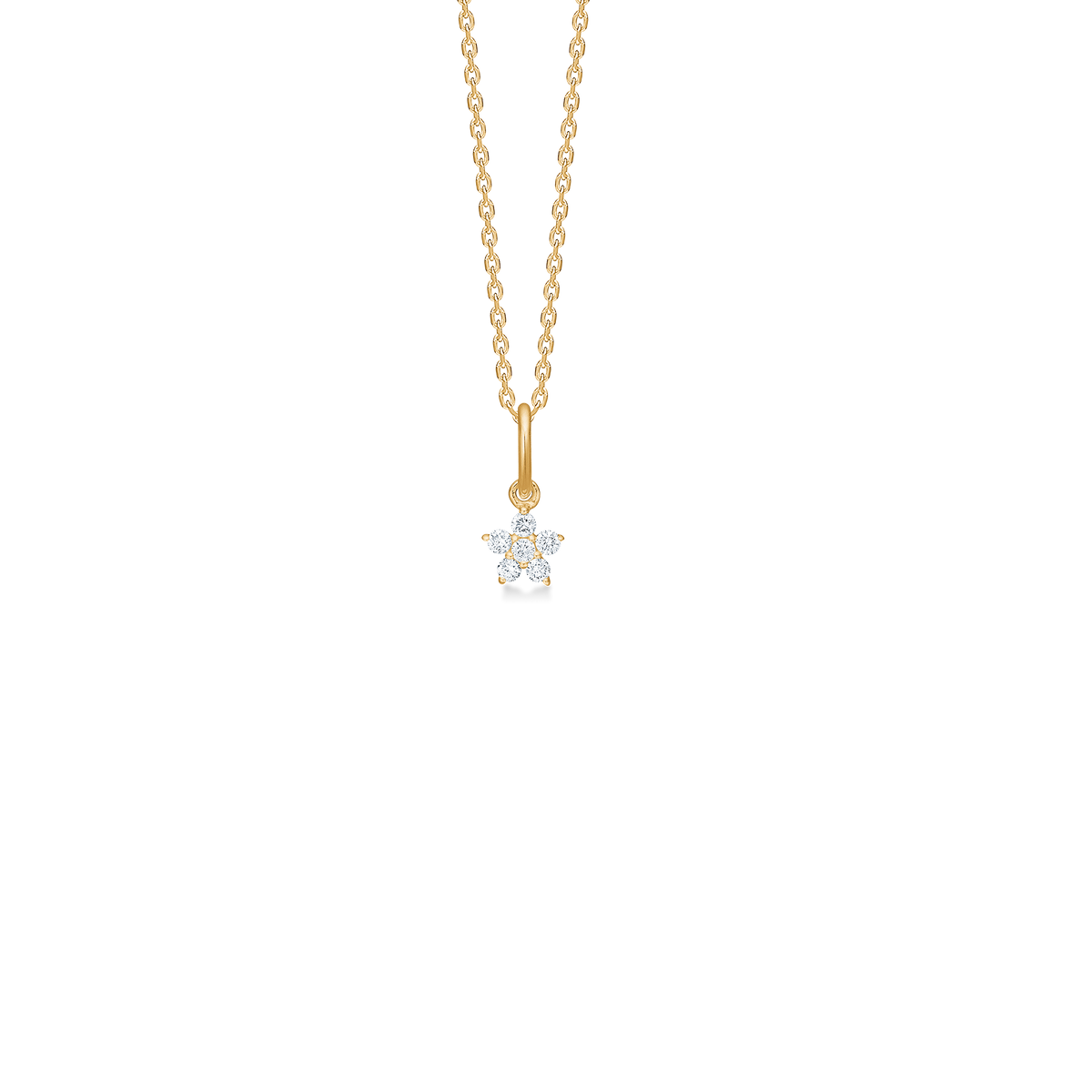 CÉLESTE vedhæng, 14 kt. rødguld med 0,07 ct.