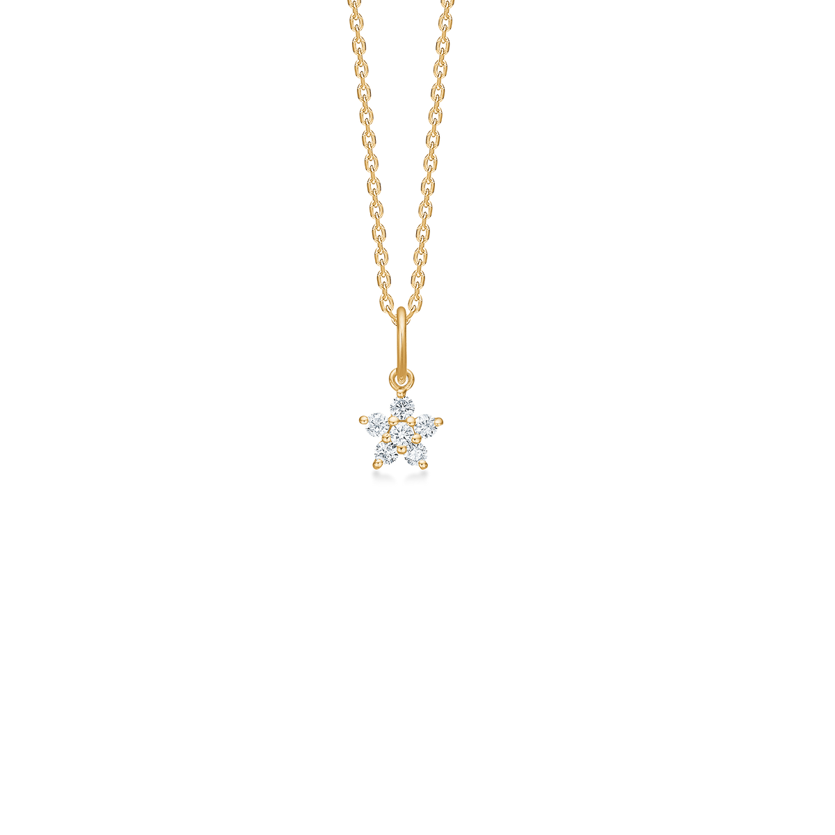 CÉLESTE vedhæng, 14 kt. rødguld med 0,15 ct.