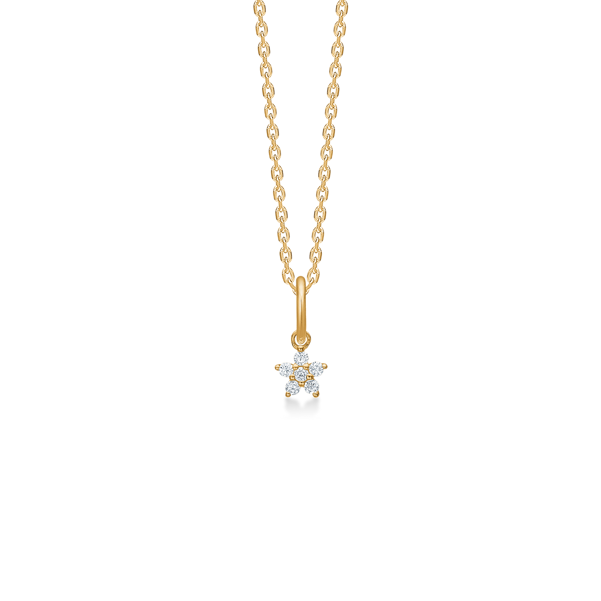 CÉLESTE vedhæng, 14 kt. rødguld med 0,054 ct.