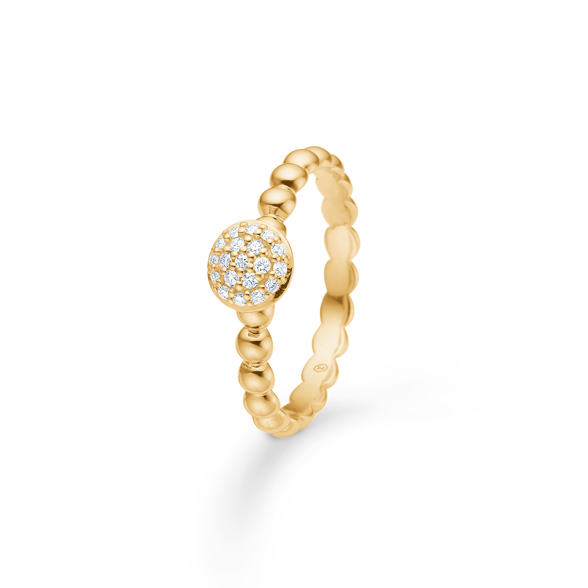 DOME ring, 14 kt. rødguld