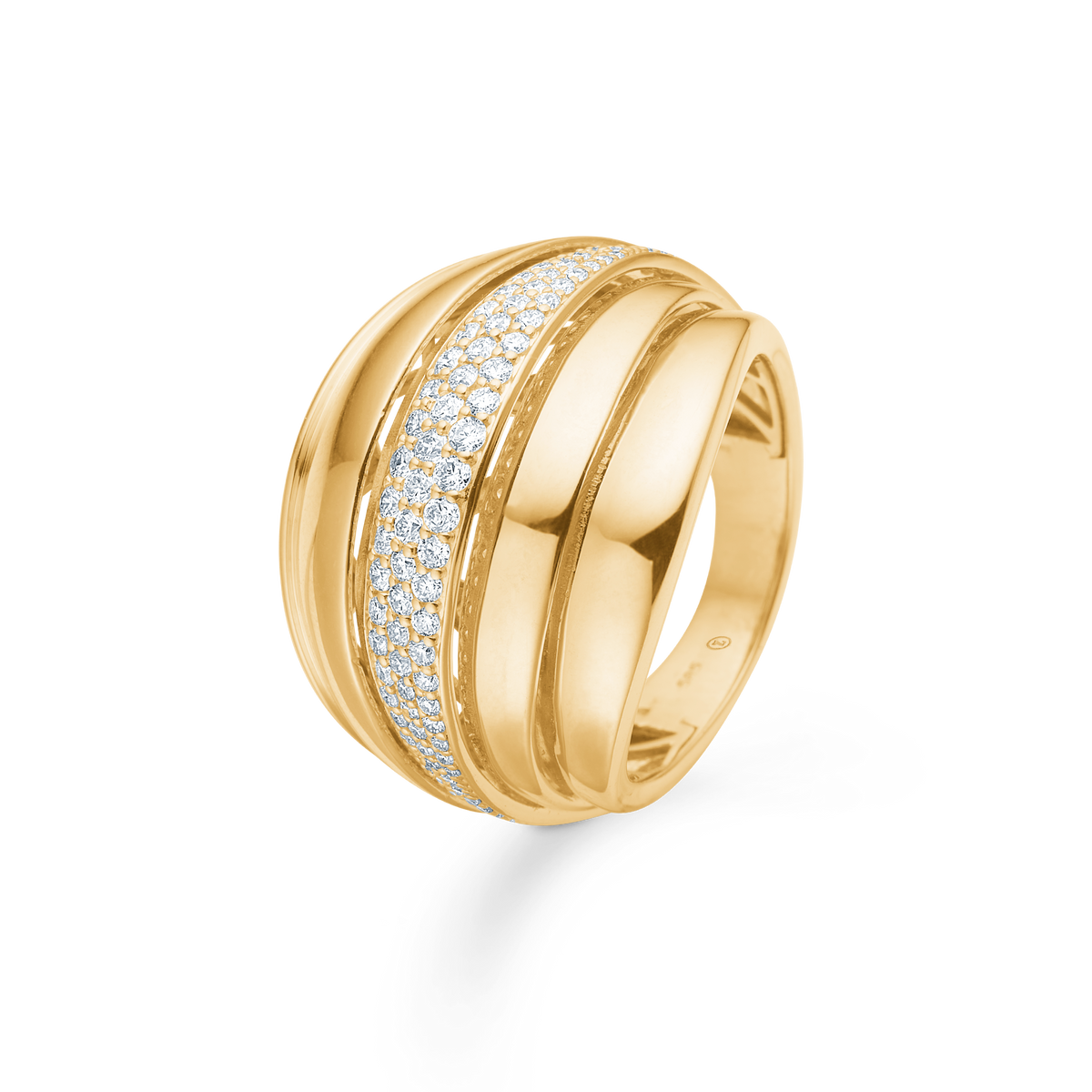 OPERA ring, 14 kt. rødguld