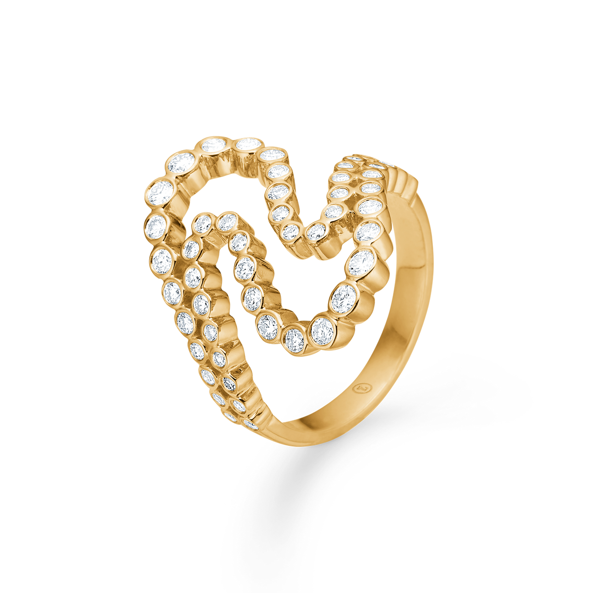 MIRA ring, 14 kt. rødguld