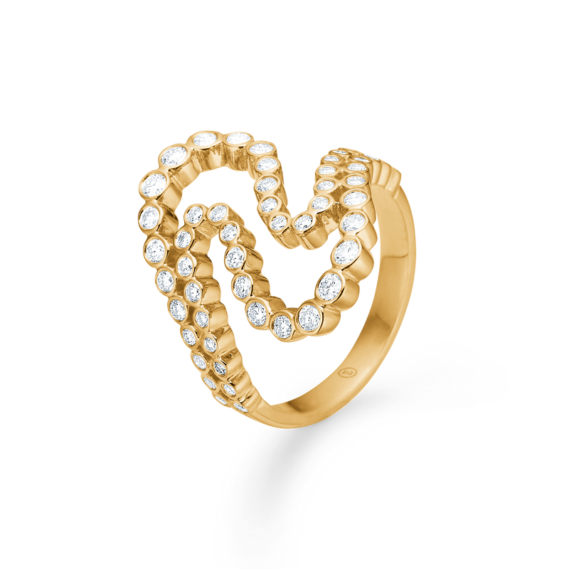 MIRA ring, 14 kt. rødguld