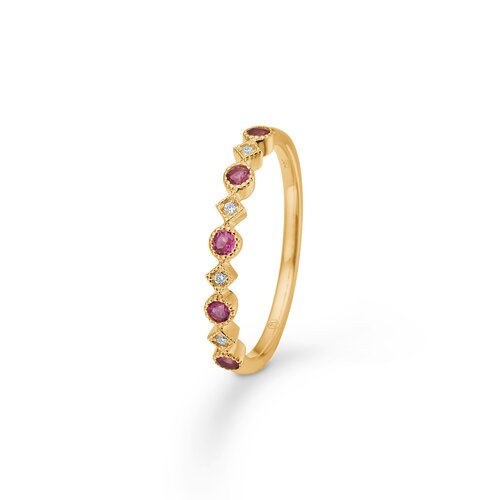 POETRY ring m/pink turmalin