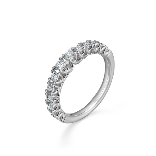 CROWN PRINCESS ring hvidguld