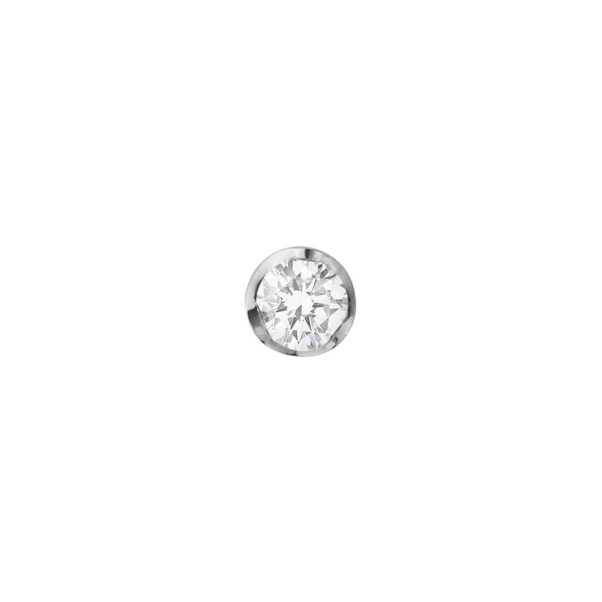 SIGNATURE DIAMOND ørestik m/ 0.10ct, hvidguld