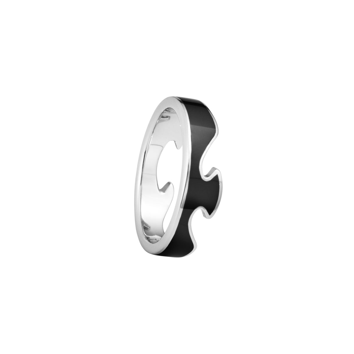 FUSION ring endestykke, sort HyCeram