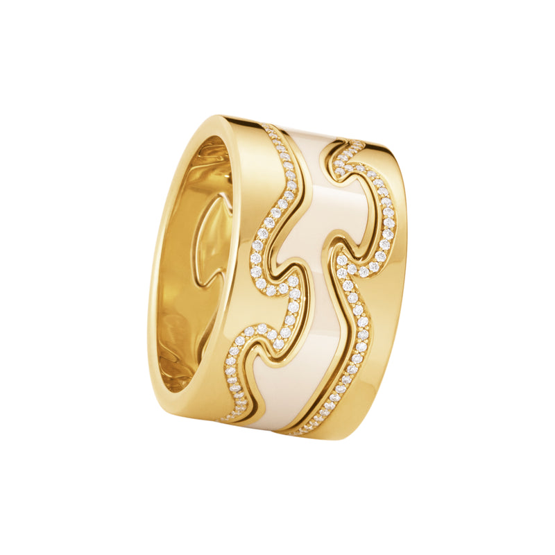 FUSION ring midt, beige HyCeram