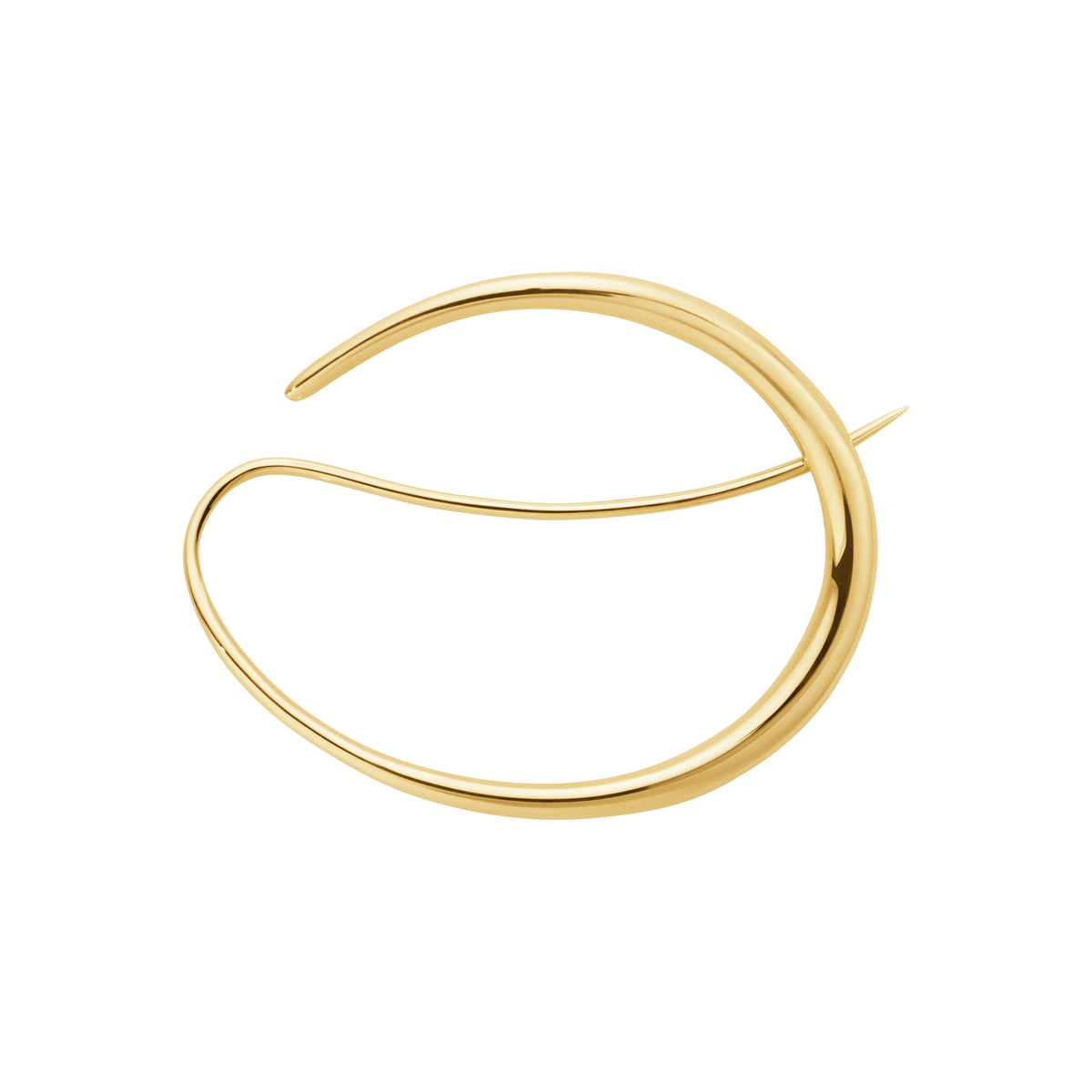 OFFSPRING rødguld broche, stor