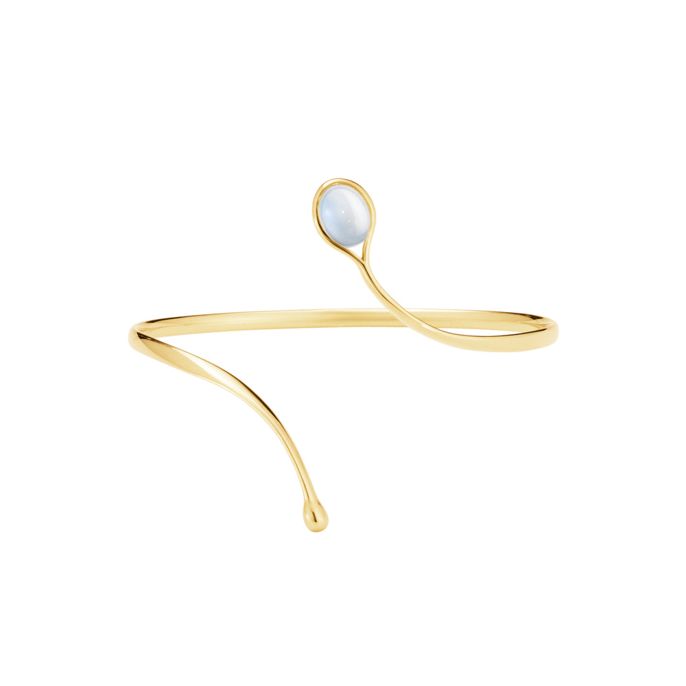 TORUN armring med månesten, 18 kt. rødguld