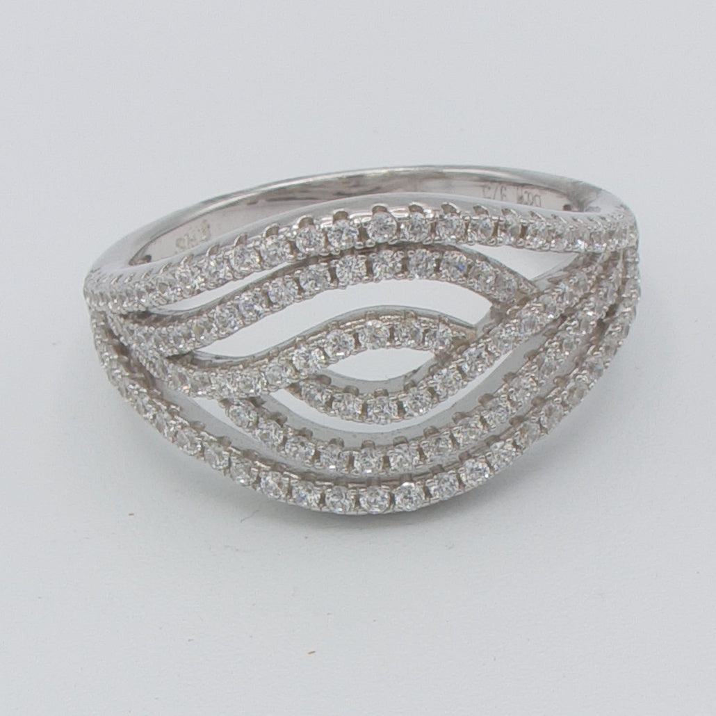 Sølv ring med zirkonia