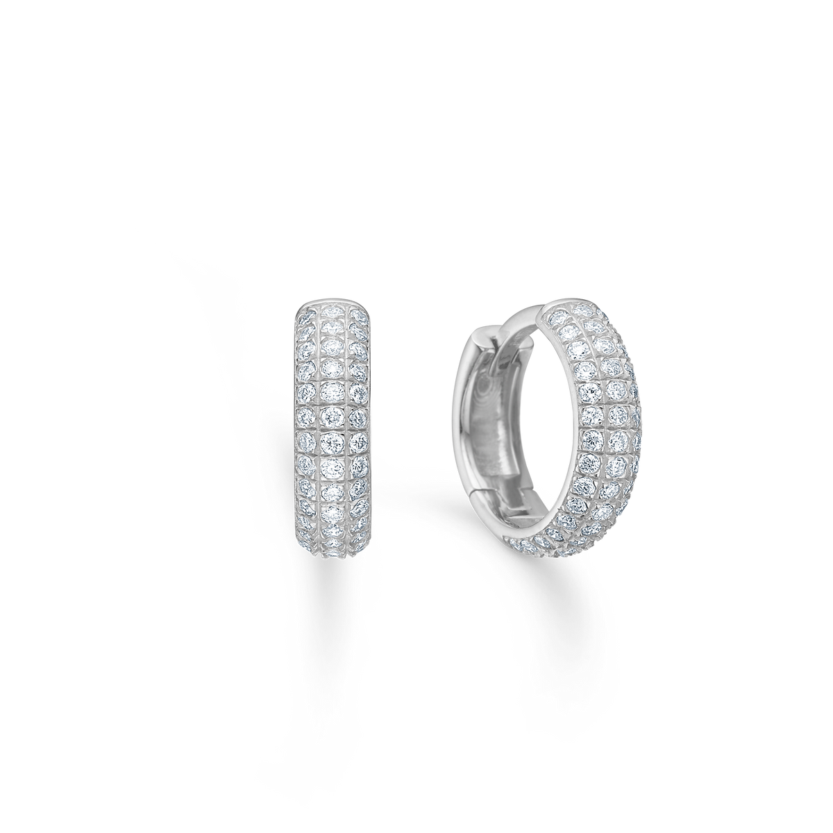 LUNETTE creoler, 11 mm, sølv