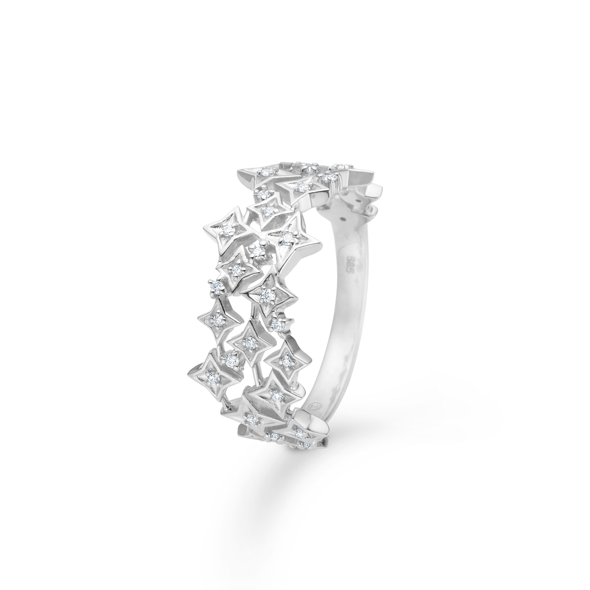 VESPER ring, sølv med zirkoner