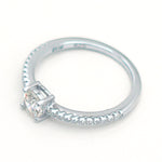 Sølv ring med zirkonia