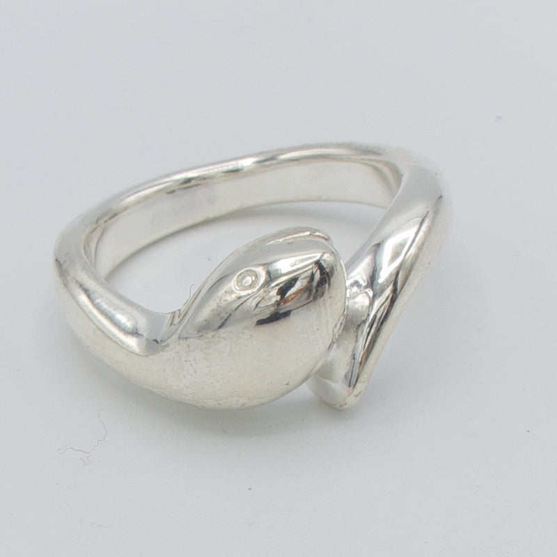 Sølv slange ring