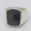 Herrering med onyx