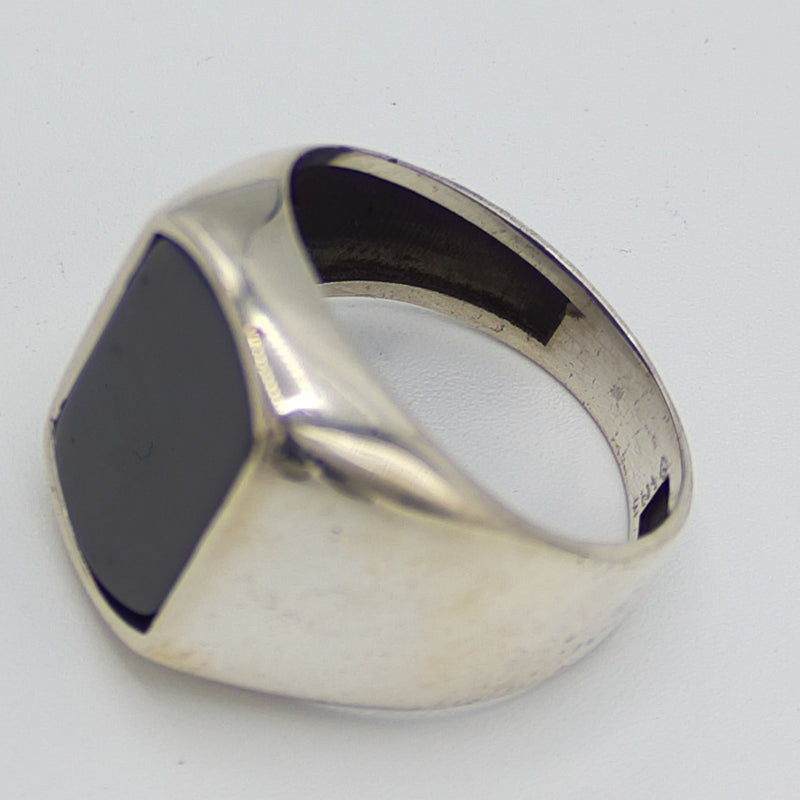 Herrering med onyx