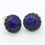 Sølv ørestikker med lapis