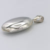 Oval sølv medaljon vedhæng