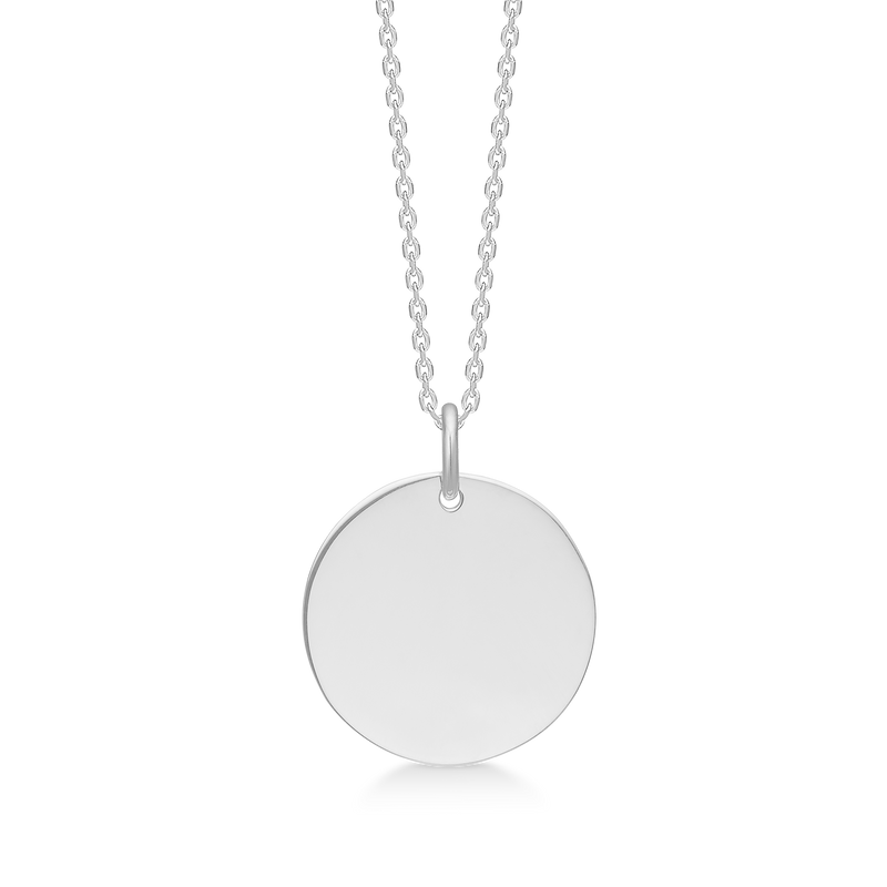 TOKEN halskæde, large, sølv