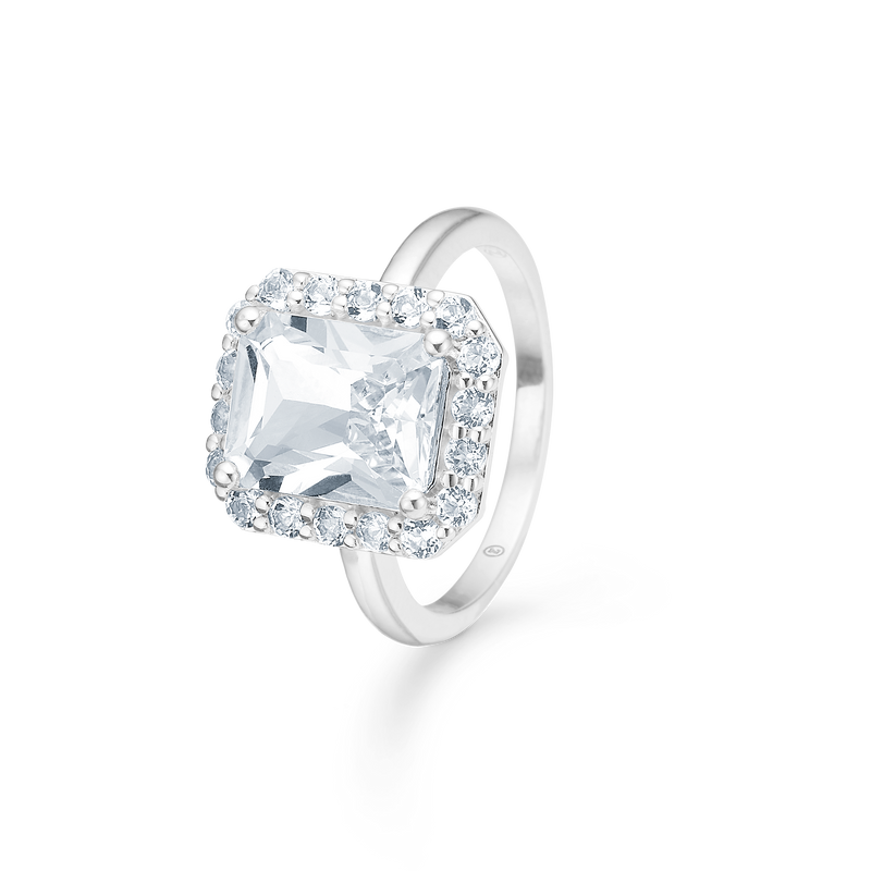 CELESTIAL BY MEDINA ring, rektangulær, sølv