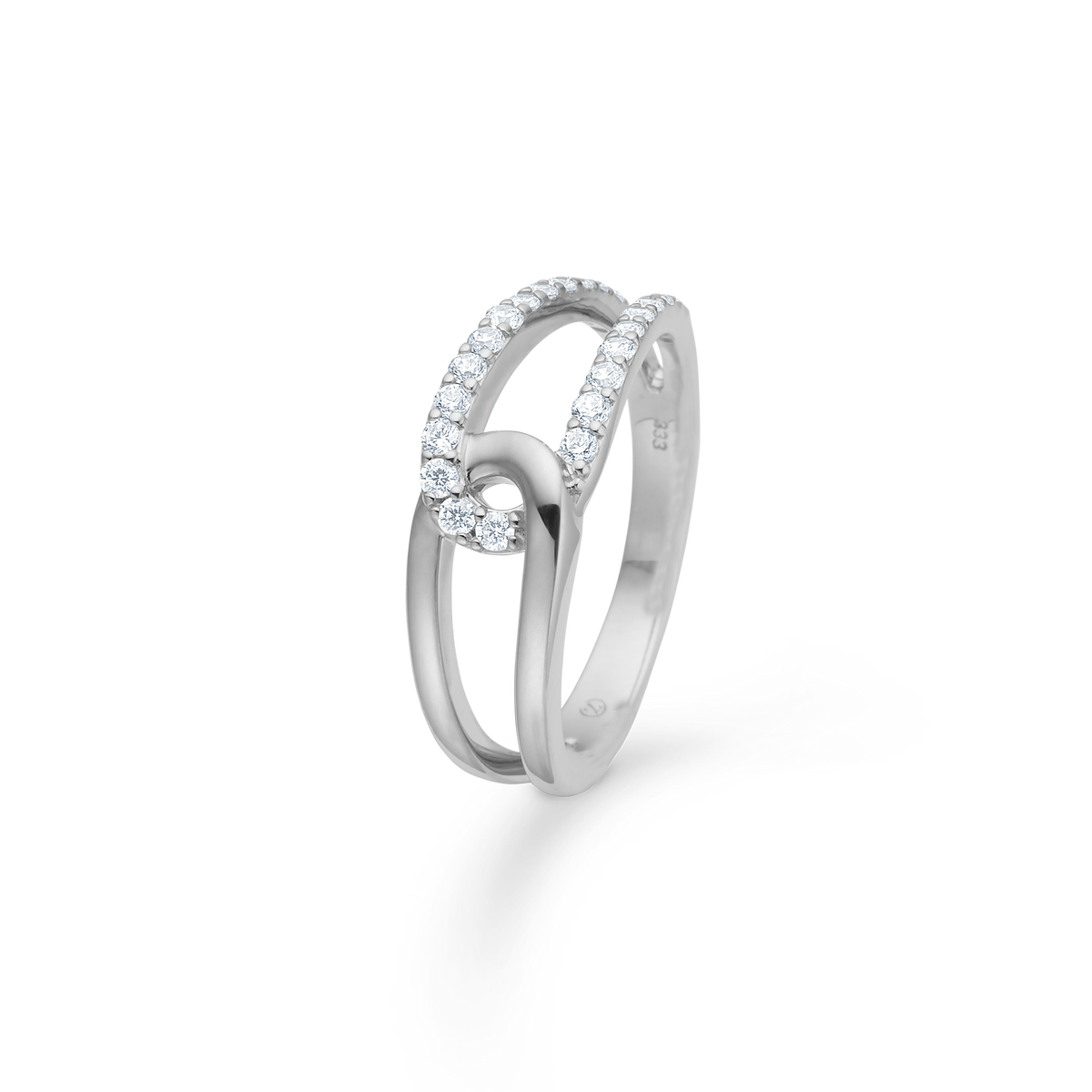 SWOOSH ring, sølv