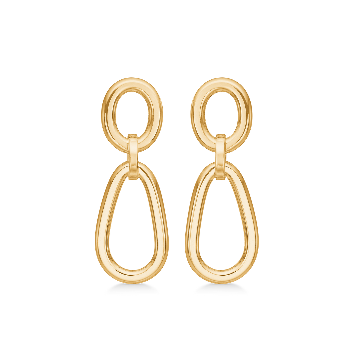 GOLDEN ORBIT ørehængere, 8 kt. rødguld