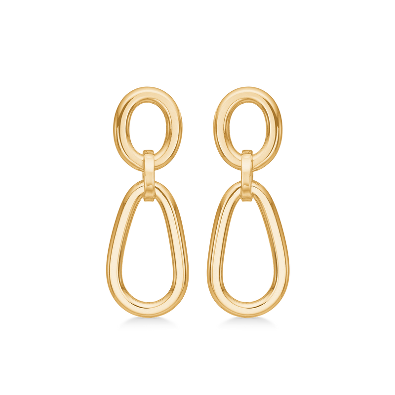 GOLDEN ORBIT ørehængere, 8 kt. rødguld