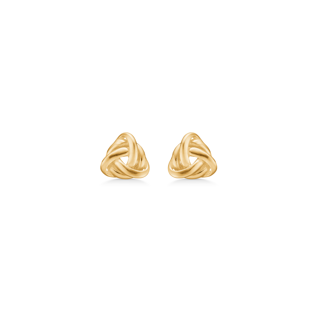 GOLD TWIST ørestikker, 8 kt. rødguld