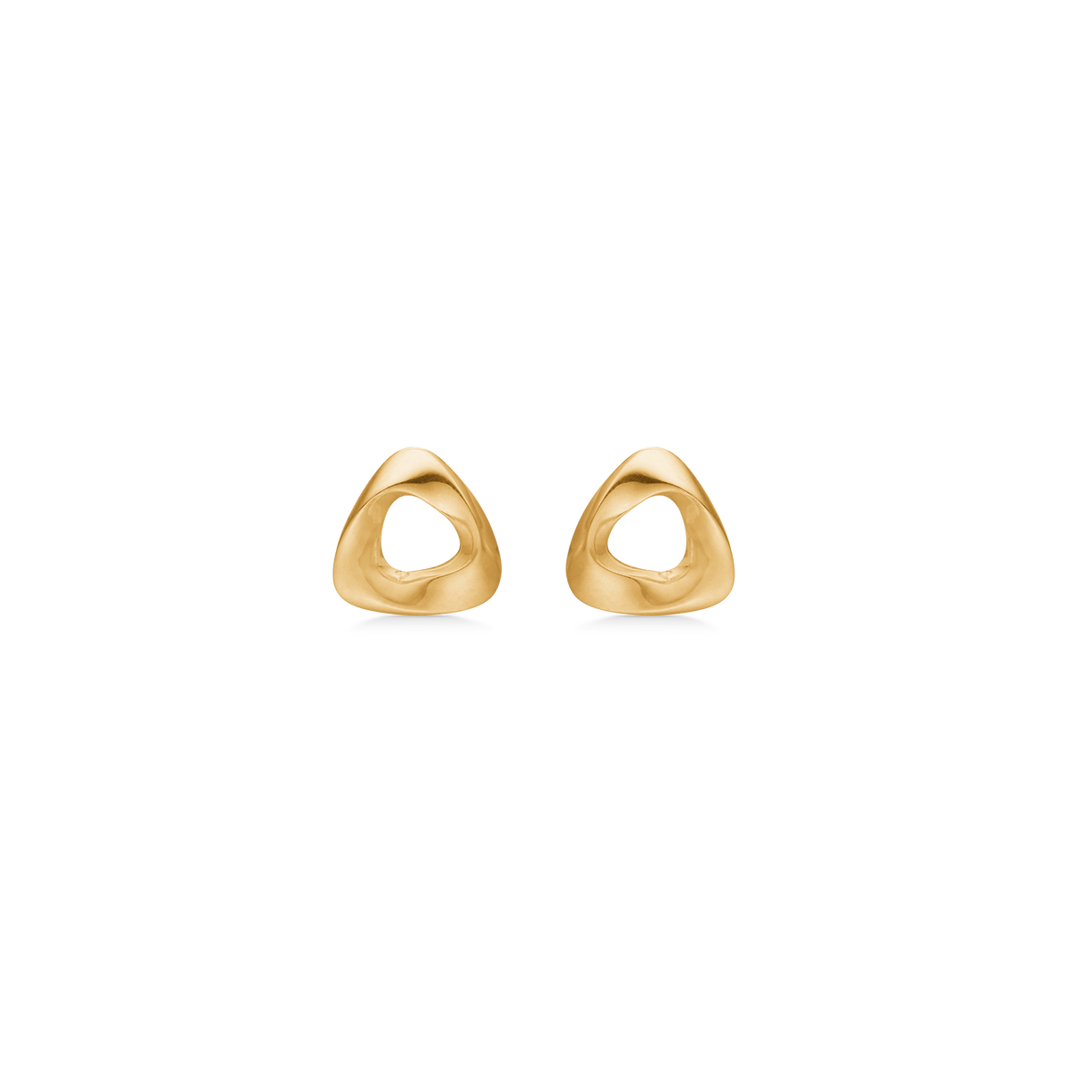 GOLD TWIST ørestikker, 8 kt. rødguld