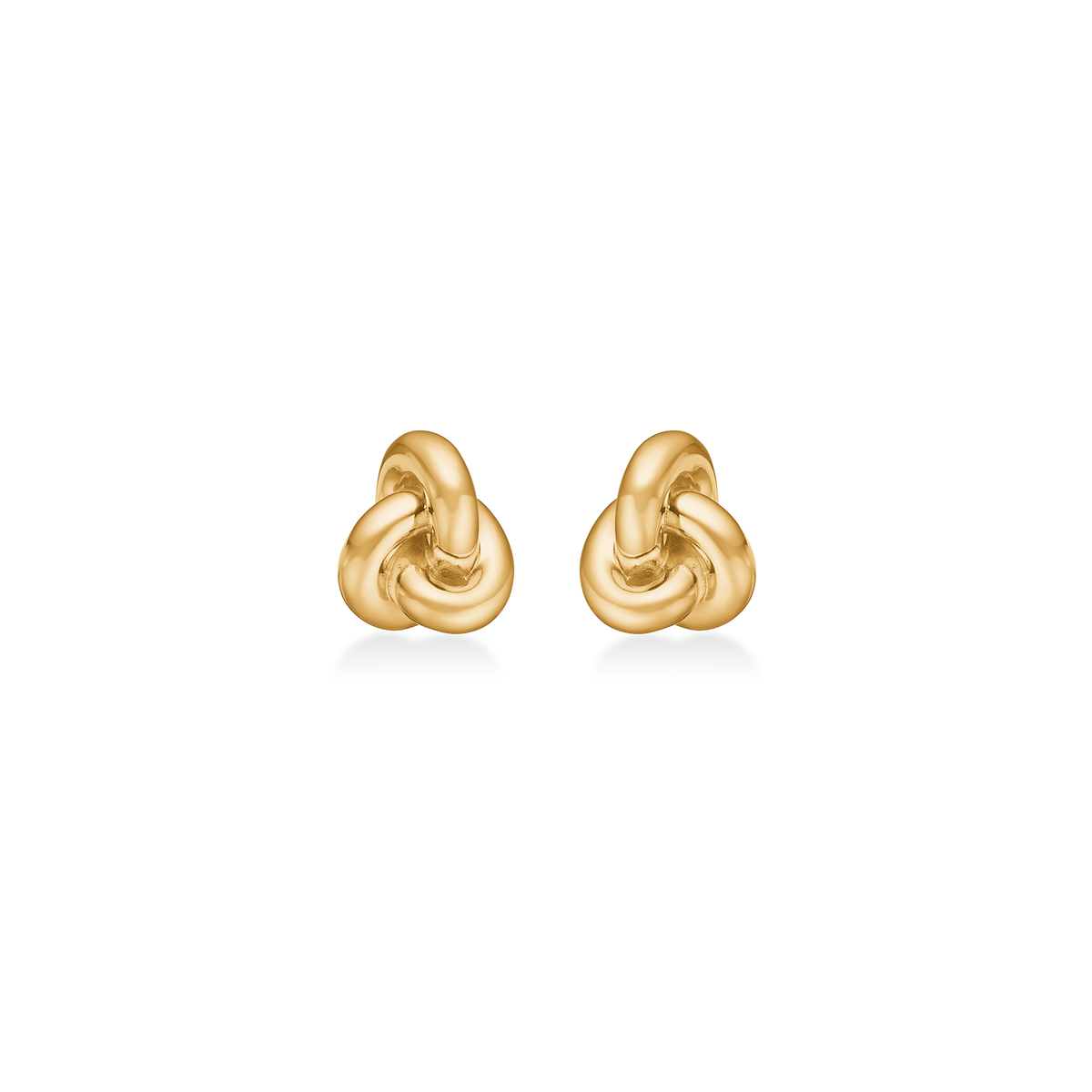 KNOT ørestikker, 8 kt. rødguld