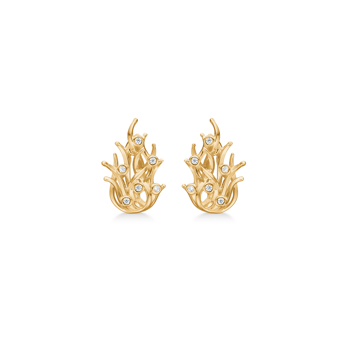 REEF ørestikker, 8 kt. rødguld