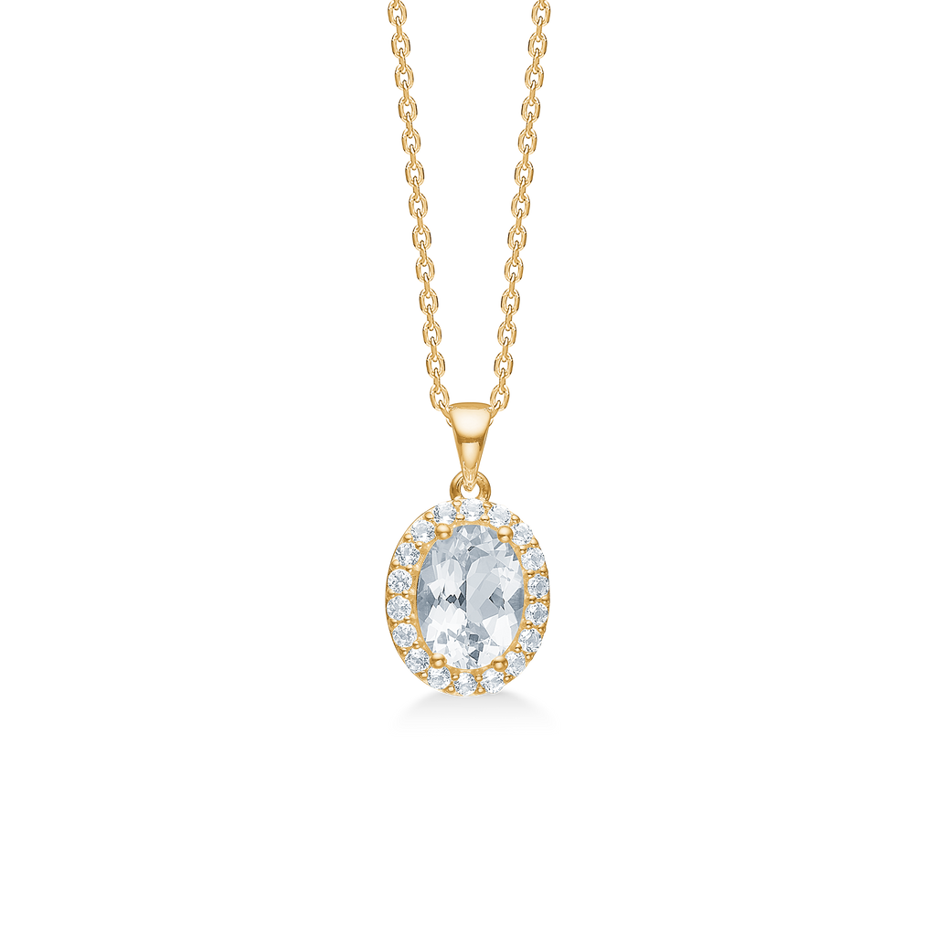 CELESTIAL BY MEDINA halskæde, oval, 8 kt. rødguld