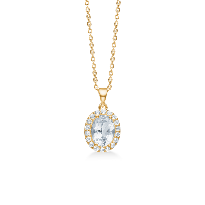 CELESTIAL BY MEDINA halskæde, oval, 8 kt. rødguld