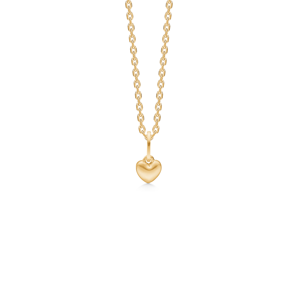 MINI LOVE vedhæng, 8 kt. rødguld, 4 mm