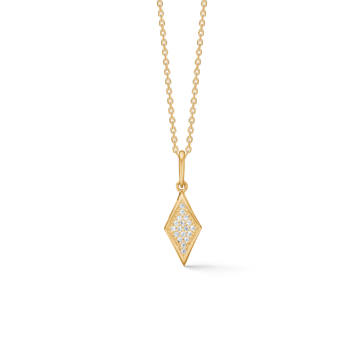 DIAMOND vedhæng, 8 kt. rødguld