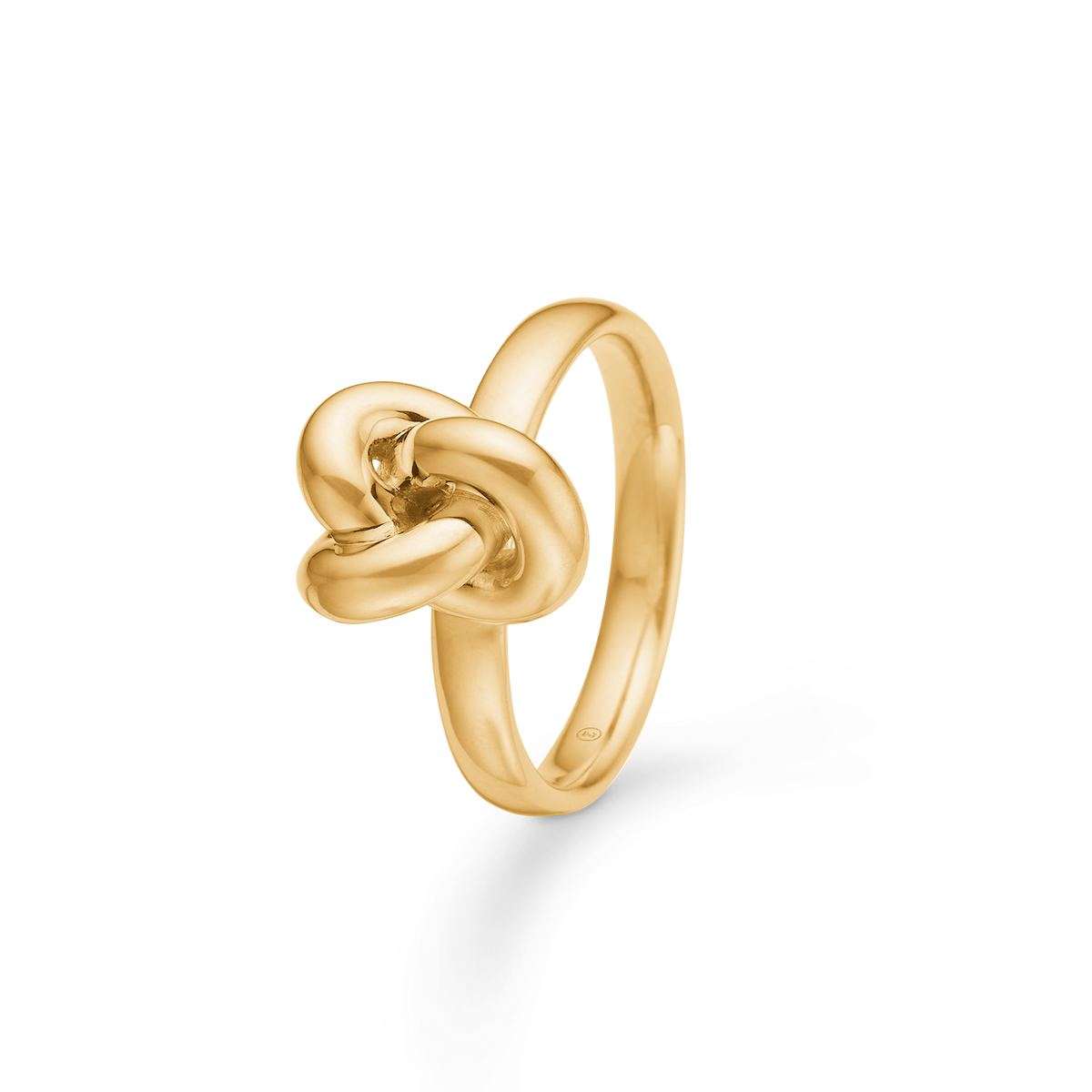 KNOT ring, 8 kt. rødguld