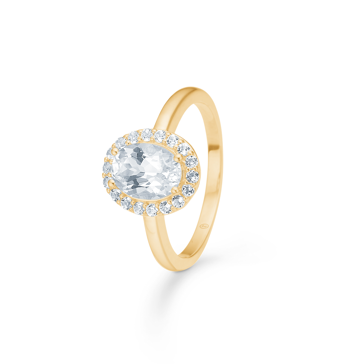 CELESTIAL BY MEDINA ring, oval, 8 kt. rødguld