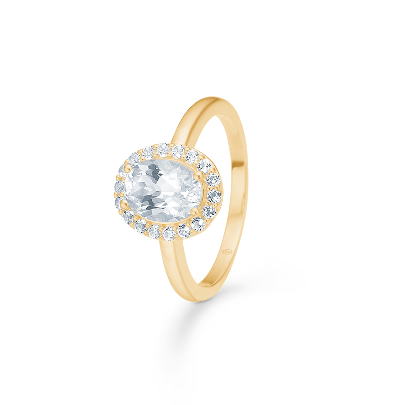 CELESTIAL BY MEDINA ring, oval, 8 kt. rødguld