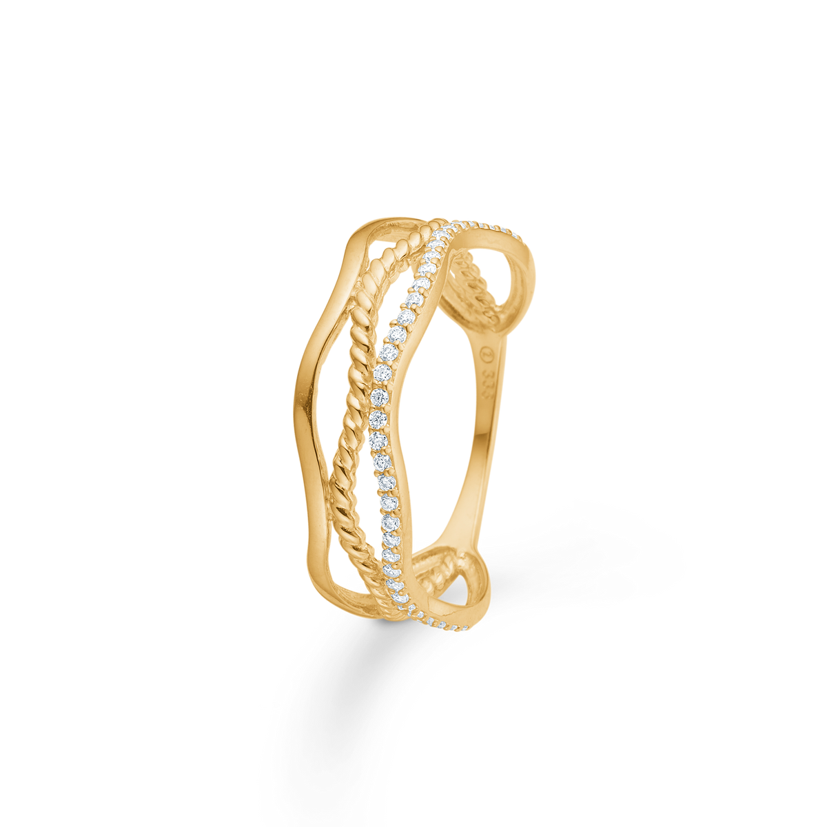 AVELINE ring, 8 kt. rødguld