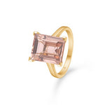 PALOMA ring m/cognac zirkonia