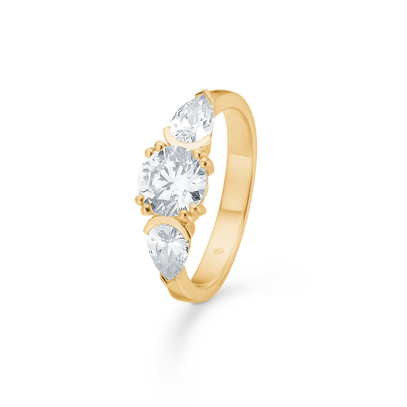 TRINA ring, 8 kt. rødguld