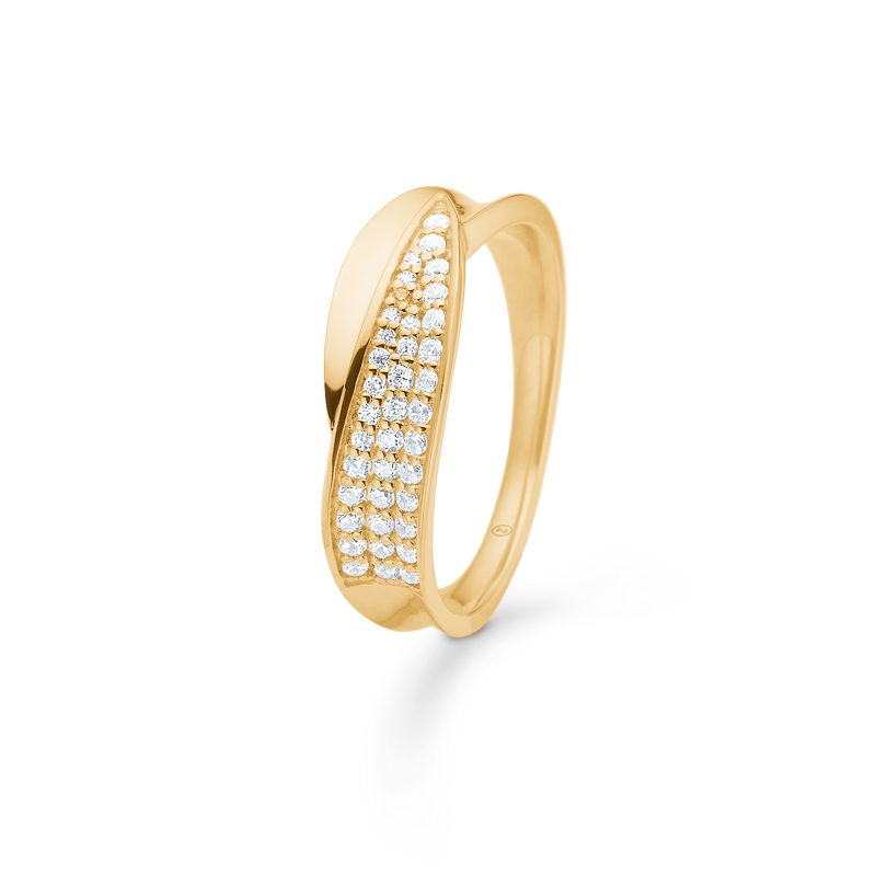 GLORIA ring, 8 kt. rødguld