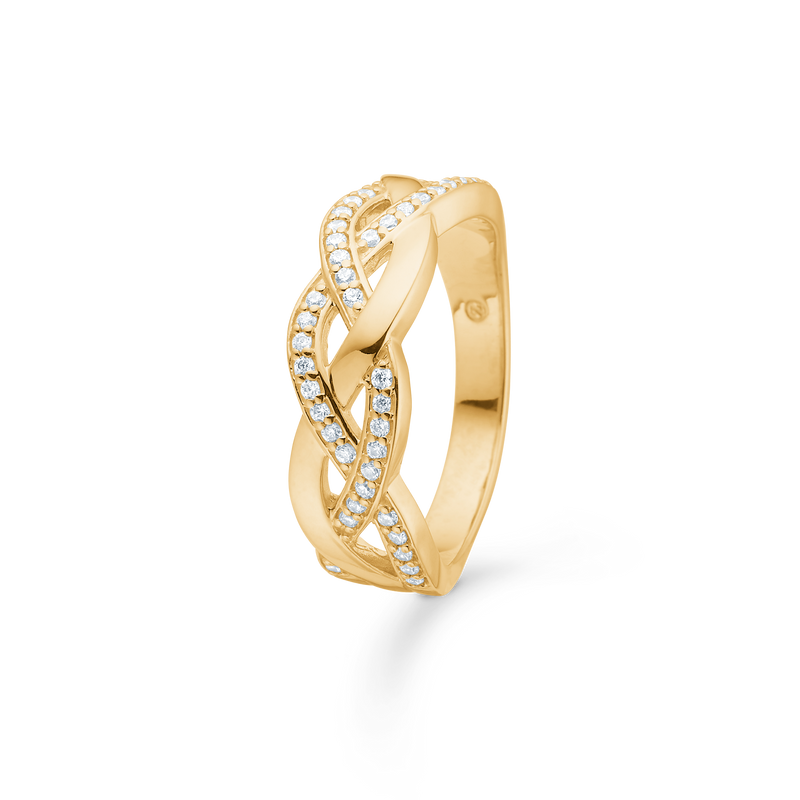 LINA ring, 8 kt. rødguld