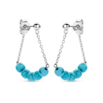 Amelia ørehængere, Turquoise